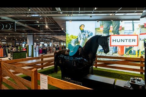 Hunter products on display at Go Outdoors York store